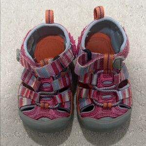 Colorful Striped Toddler Keen Sandals